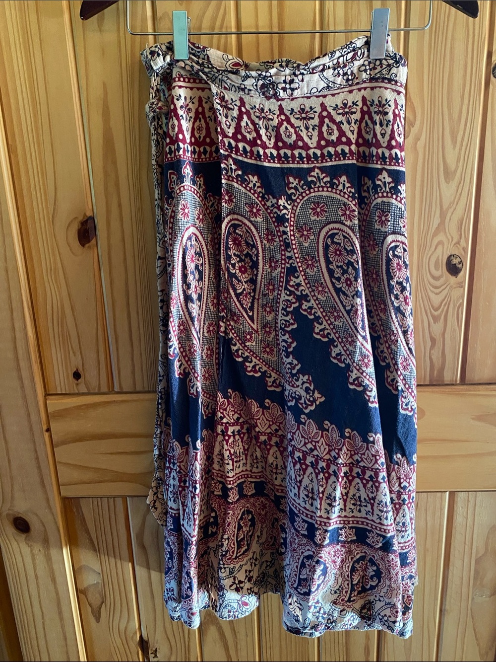 Wrap around vintage skirt. Made in India.
